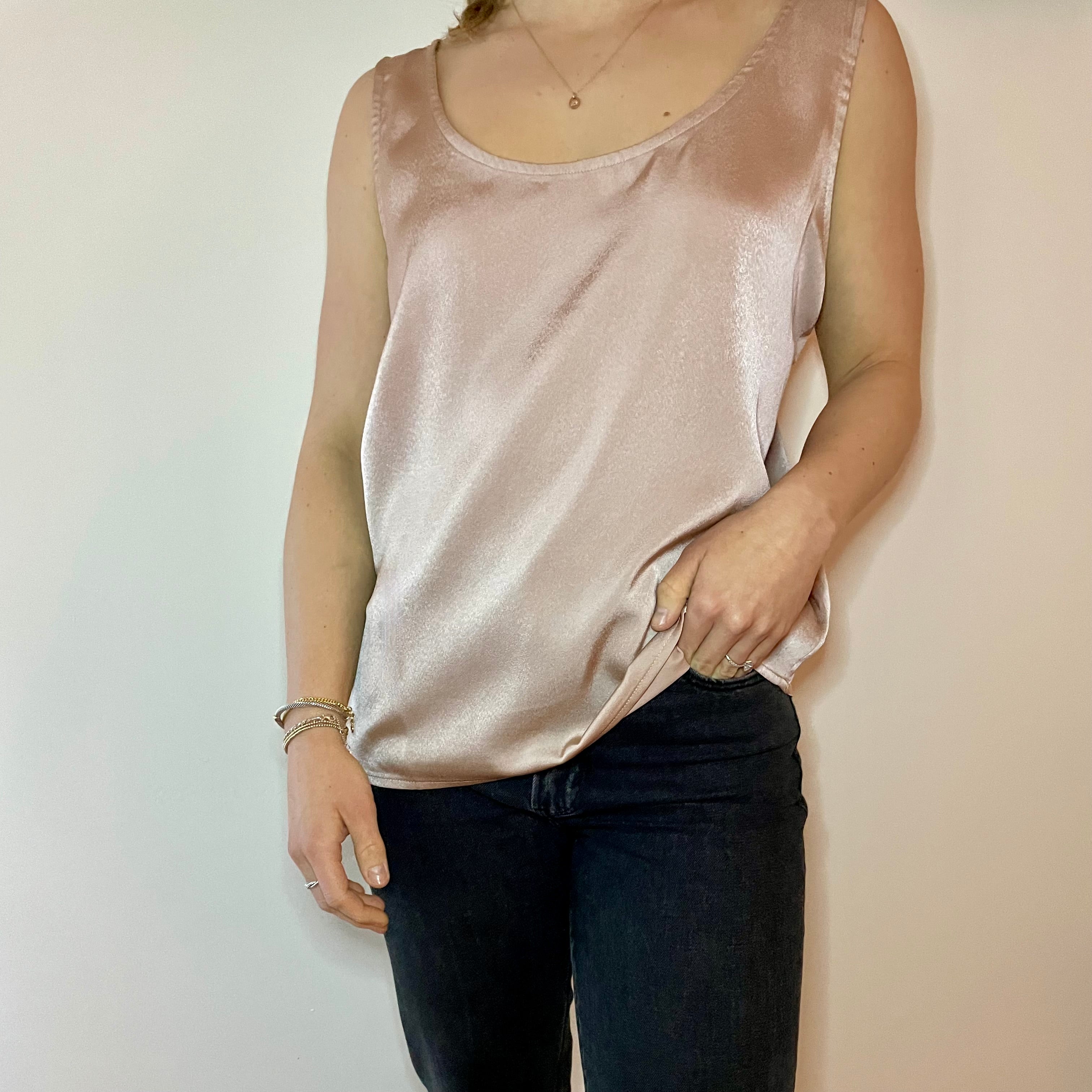 Nude Satin Tank – BSunny Boutique